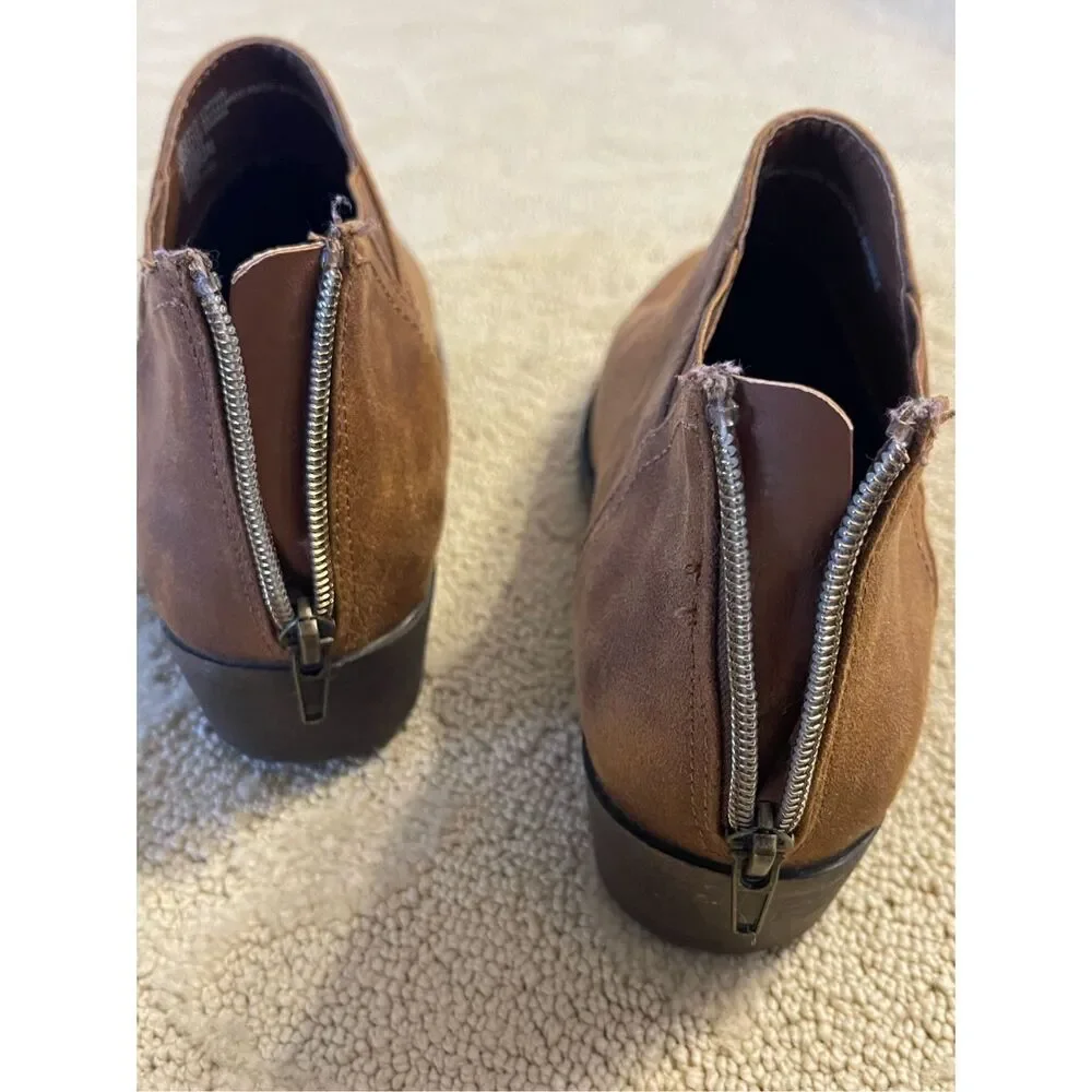 Cat and Jack Target Brown Ankle Booties Girls Size 5 Women’s Size 7